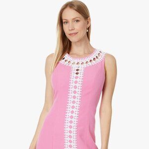 NWT! Lilly Pulitzer Women's Mila Shift Pink & White = Size 6 NWT